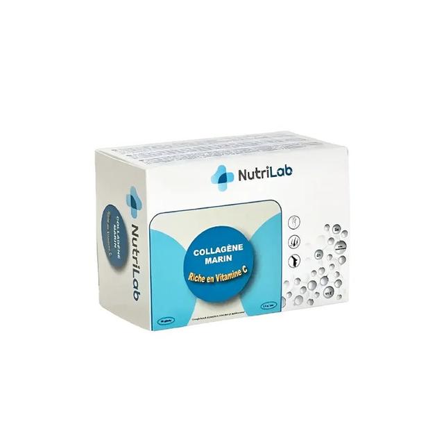 COLLAGÈNE MARIN (riche en vitamine C) NUTRILAB 90 gélules