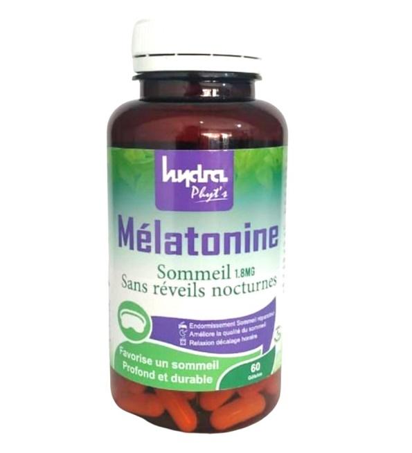Hydra Phyt’s Mélatonine – 60 Gélules pour Réguler le Sommeil, Idéal pour les Femmes Enceintes